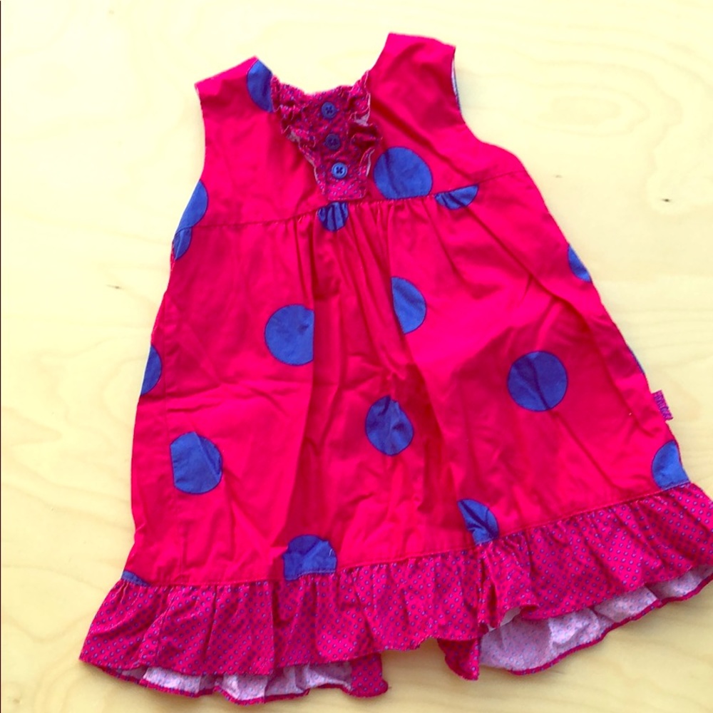 Pumpkin patch summer magenta/deep blue dress